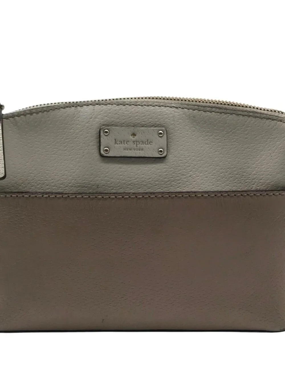 Kate Spade Mauve & Ivory Pebbled Leather Grove Street Millie Crossbody Bag